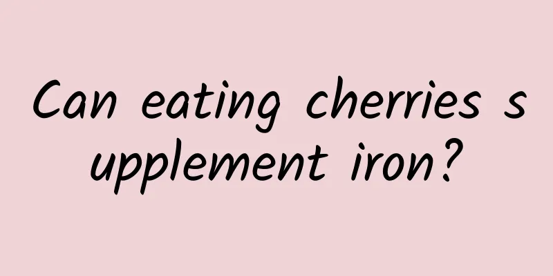 Can eating cherries supplement iron?