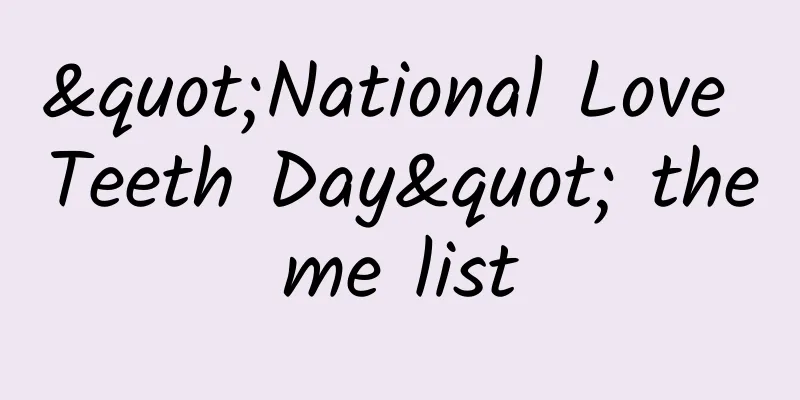 "National Love Teeth Day" theme list