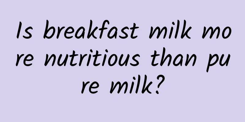 Is breakfast milk more nutritious than pure milk?