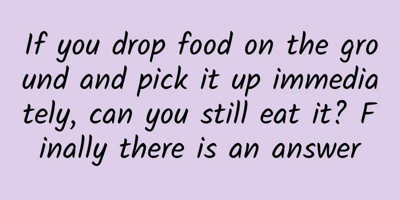 If you drop food on the ground and pick it up immediately, can you still eat it? Finally there is an answer
