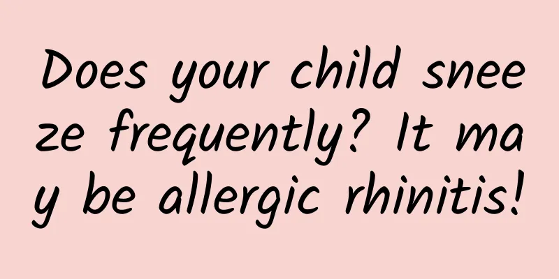 Does your child sneeze frequently? It may be allergic rhinitis!