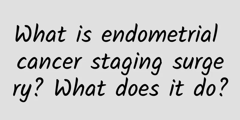 What is endometrial cancer staging surgery? What does it do?