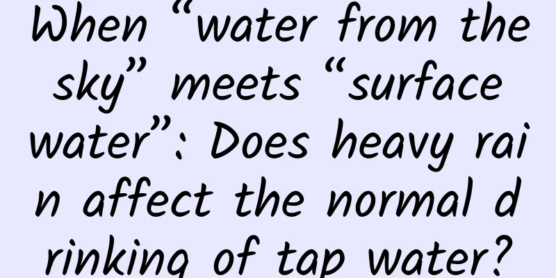 When “water from the sky” meets “surface water”: Does heavy rain affect the normal drinking of tap water?