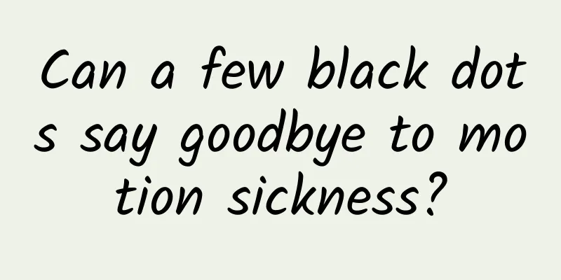 Can a few black dots say goodbye to motion sickness?