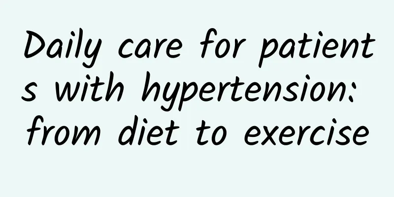 Daily care for patients with hypertension: from diet to exercise