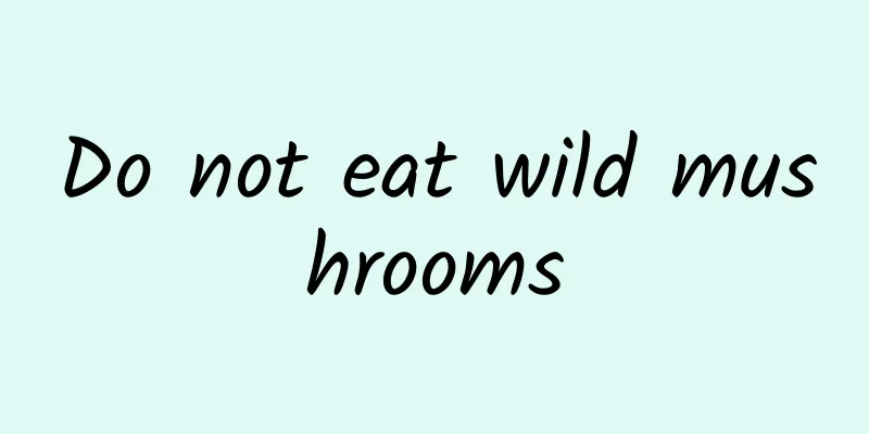 Do not eat wild mushrooms