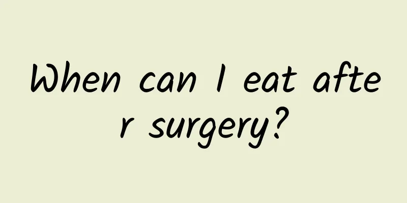 When can I eat after surgery?