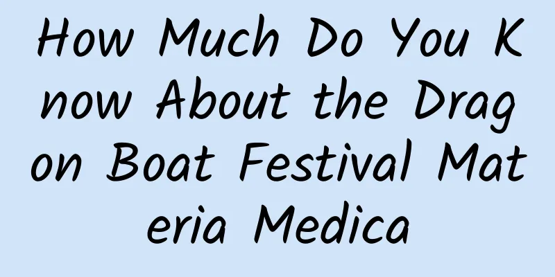 How Much Do You Know About the Dragon Boat Festival Materia Medica