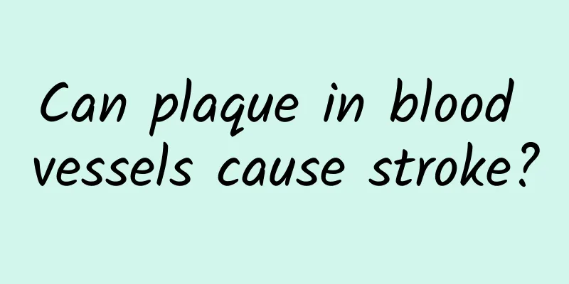 Can plaque in blood vessels cause stroke?