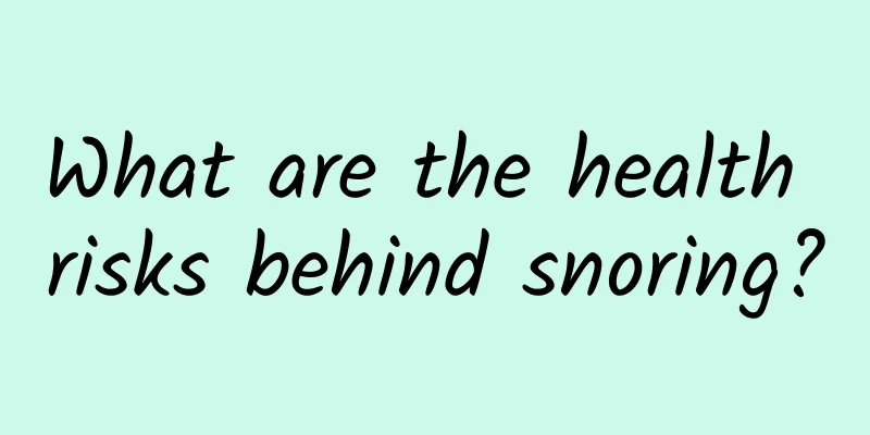 What are the health risks behind snoring?