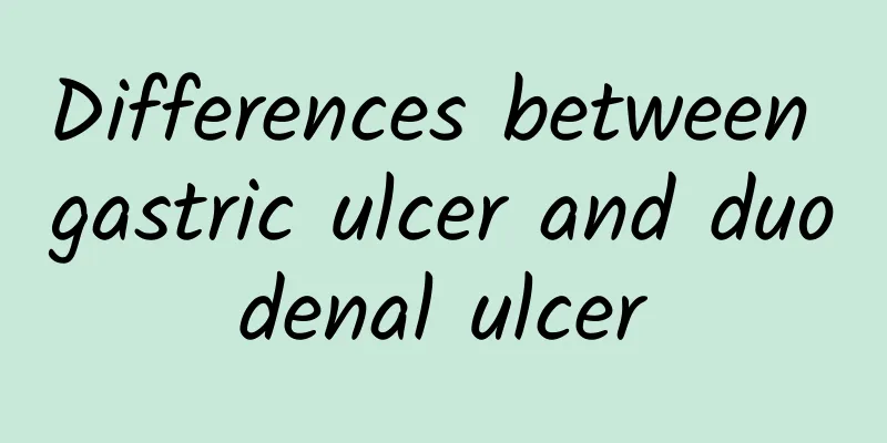 Differences between gastric ulcer and duodenal ulcer