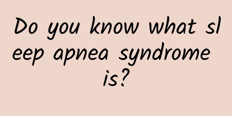 Do you know what sleep apnea syndrome is?