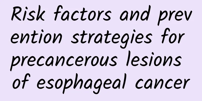 Risk factors and prevention strategies for precancerous lesions of esophageal cancer