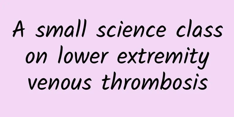 A small science class on lower extremity venous thrombosis