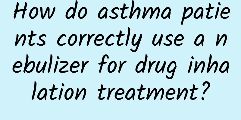 How do asthma patients correctly use a nebulizer for drug inhalation treatment?