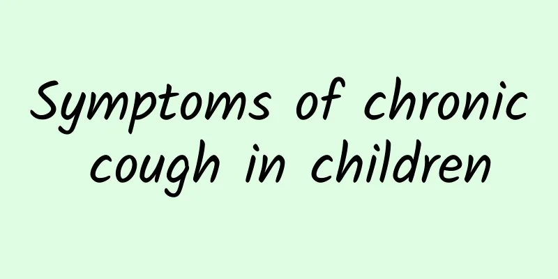 Symptoms of chronic cough in children