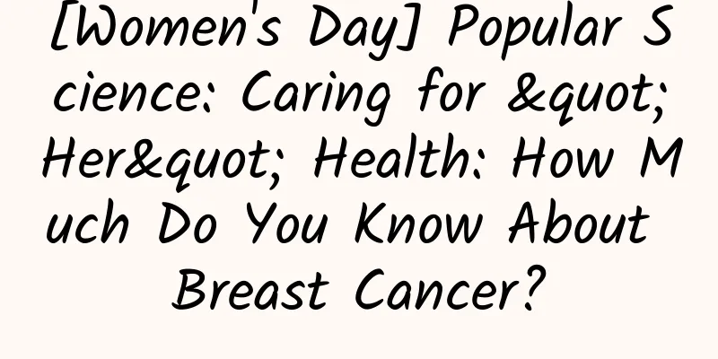 [Women's Day] Popular Science: Caring for "Her" Health: How Much Do You Know About Breast Cancer?