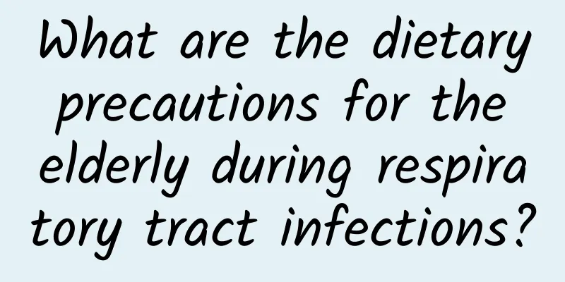 What are the dietary precautions for the elderly during respiratory tract infections?