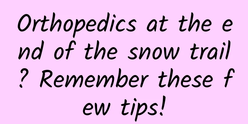 Orthopedics at the end of the snow trail? Remember these few tips!