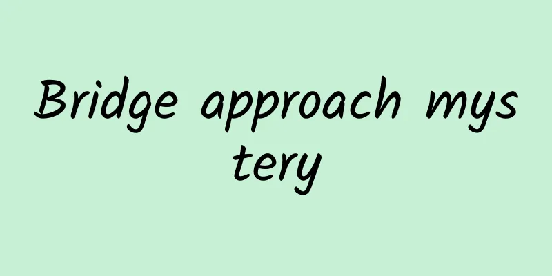 Bridge approach mystery