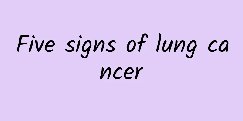 Five signs of lung cancer
