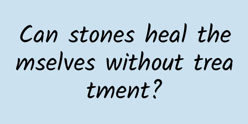 Can stones heal themselves without treatment?