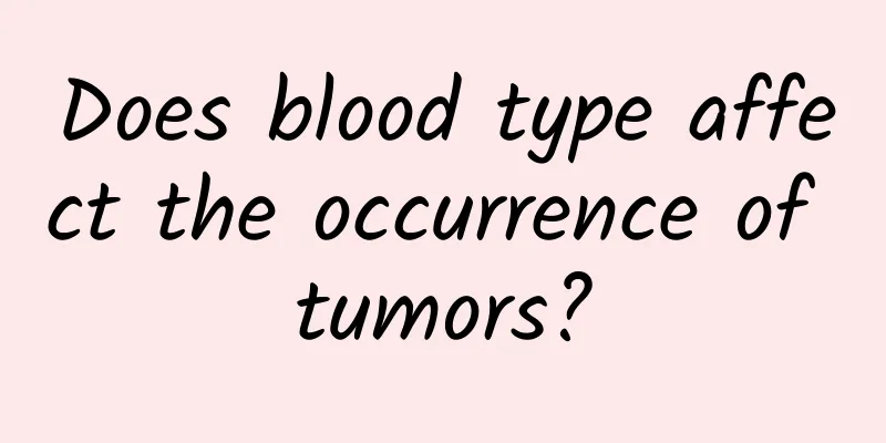 Does blood type affect the occurrence of tumors?