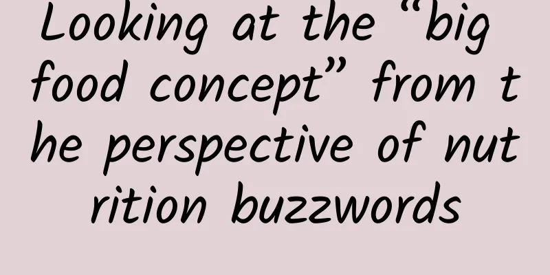 Looking at the “big food concept” from the perspective of nutrition buzzwords