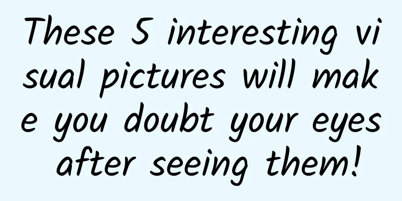 These 5 interesting visual pictures will make you doubt your eyes after seeing them!