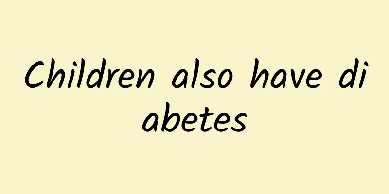 Children also have diabetes