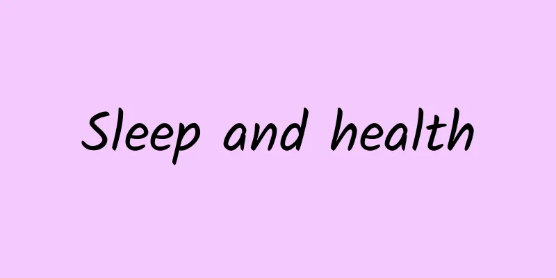 Sleep and health