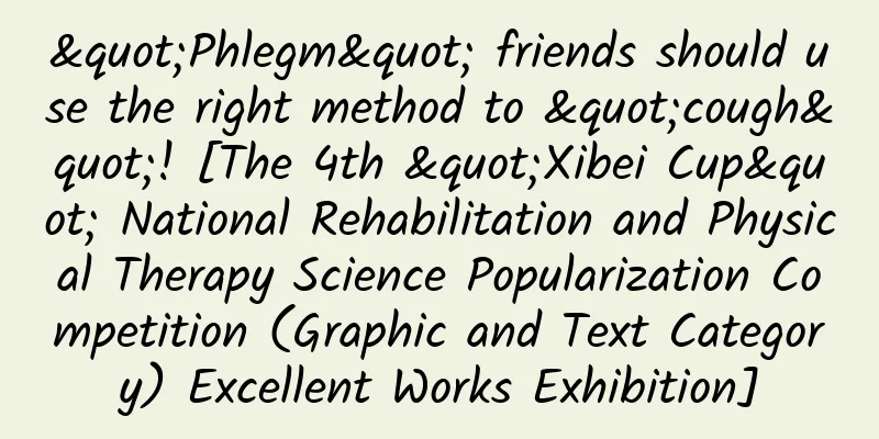 "Phlegm" friends should use the right method to "cough"! [The 4th "Xibei Cup" National Rehabilitation and Physical Therapy Science Popularization Competition (Graphic and Text Category) Excellent Works Exhibition]