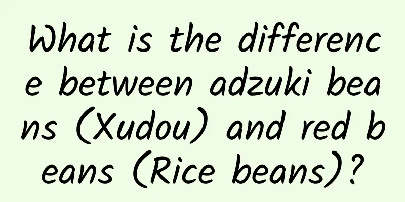What is the difference between adzuki beans (Xudou) and red beans (Rice beans)?