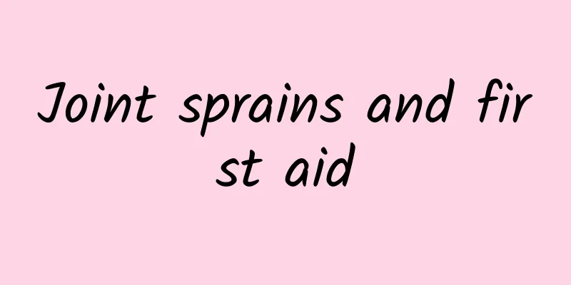 Joint sprains and first aid