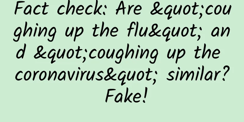 Fact check: Are "coughing up the flu" and "coughing up the coronavirus" similar? Fake!