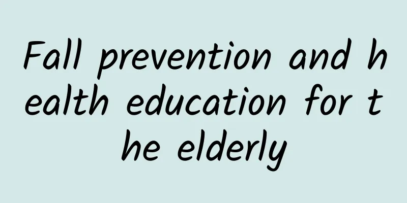 Fall prevention and health education for the elderly