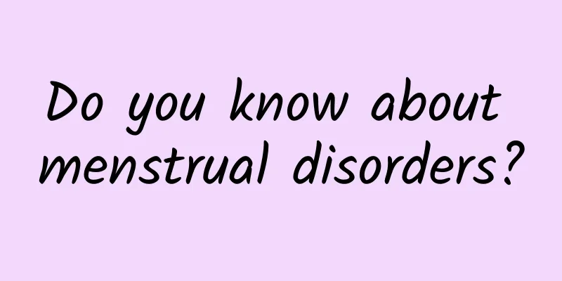 Do you know about menstrual disorders?