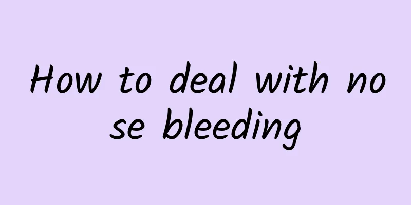 How to deal with nose bleeding
