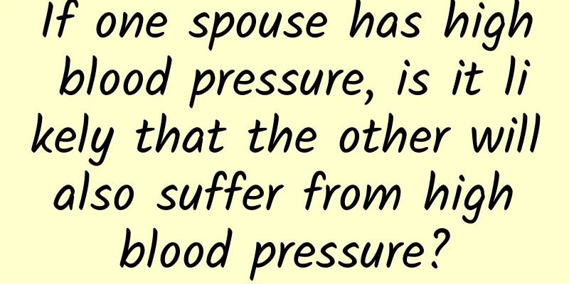 If one spouse has high blood pressure, is it likely that the other will also suffer from high blood pressure?