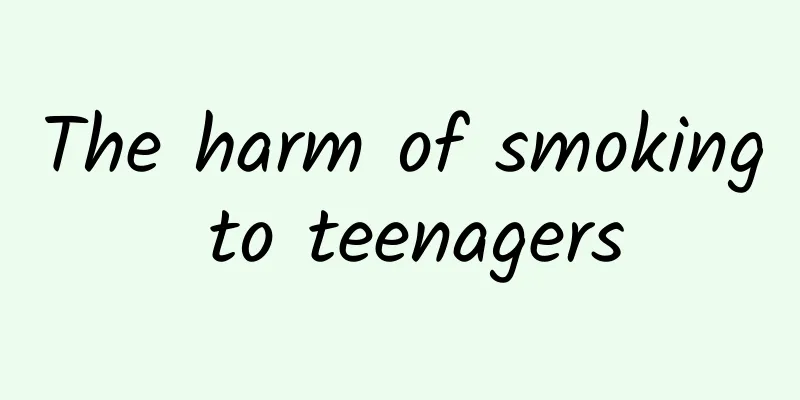 The harm of smoking to teenagers