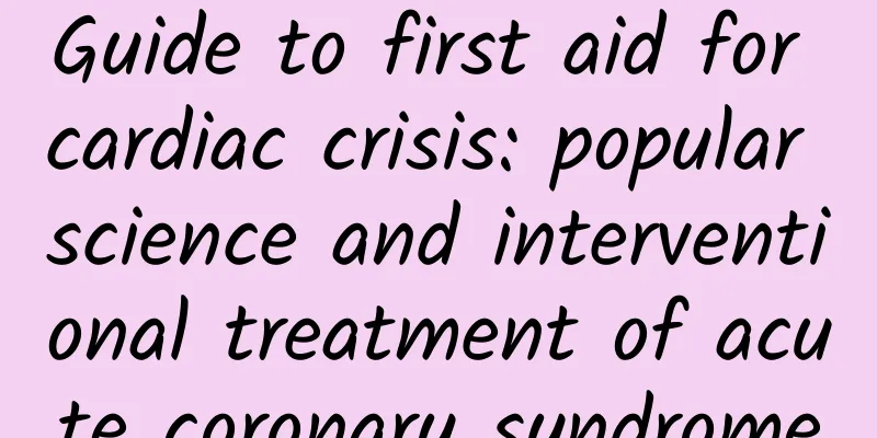 Guide to first aid for cardiac crisis: popular science and interventional treatment of acute coronary syndrome