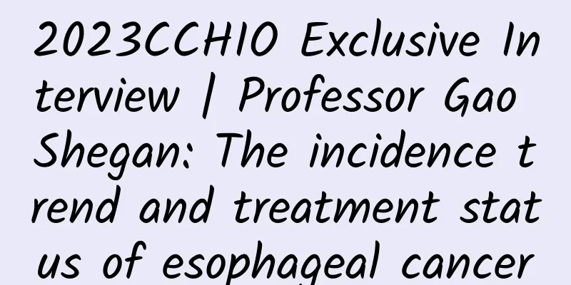 2023CCHIO Exclusive Interview | Professor Gao Shegan: The incidence trend and treatment status of esophageal cancer