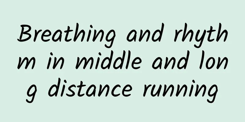 Breathing and rhythm in middle and long distance running