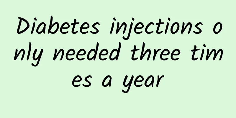 Diabetes injections only needed three times a year