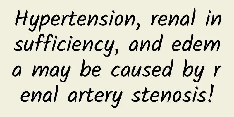 Hypertension, renal insufficiency, and edema may be caused by renal artery stenosis!