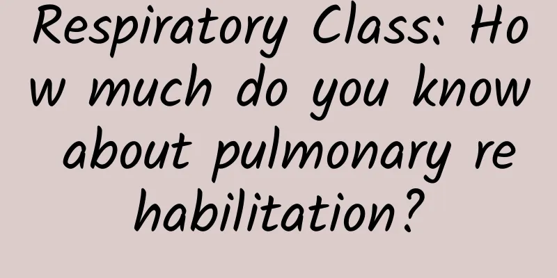 Respiratory Class: How much do you know about pulmonary rehabilitation?