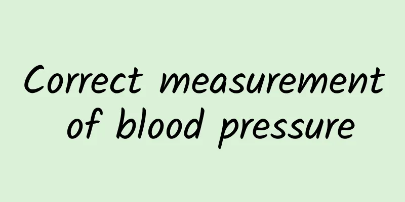 Correct measurement of blood pressure