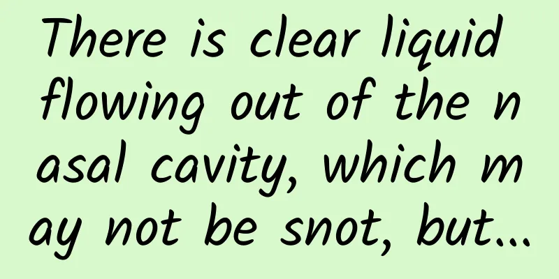 There is clear liquid flowing out of the nasal cavity, which may not be snot, but...
