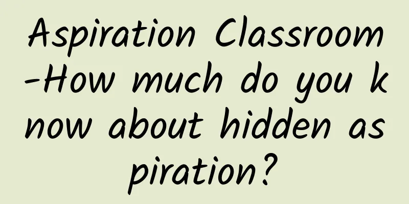 Aspiration Classroom-How much do you know about hidden aspiration?