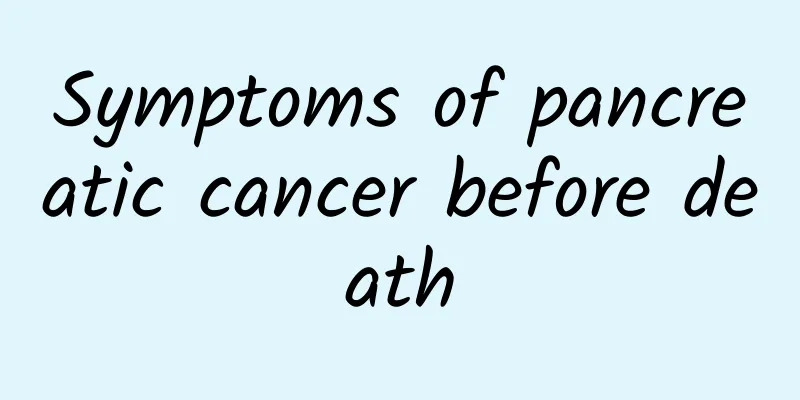 Symptoms of pancreatic cancer before death